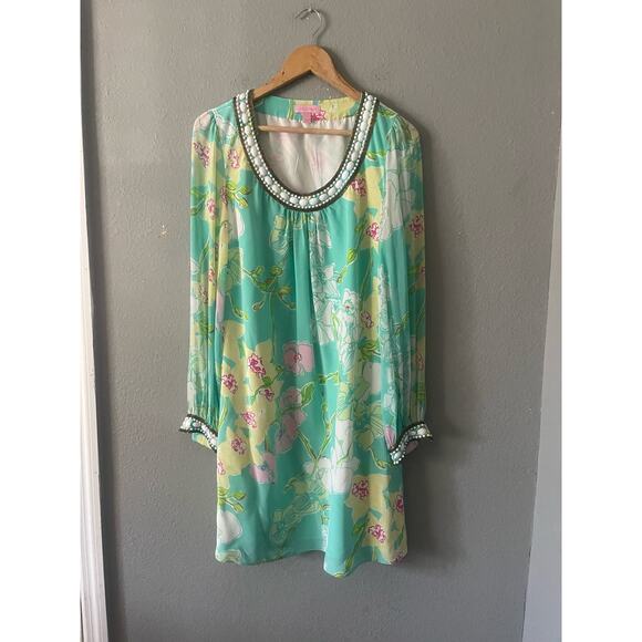 Lilly Pulitzer Madly Glamorous Harper Silk Beaded Dress - Picture 5 of 11